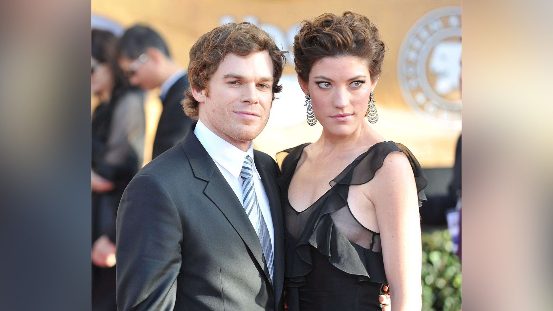 Michael C. Hall e Jennifer Carpenter posano a un evento sociale