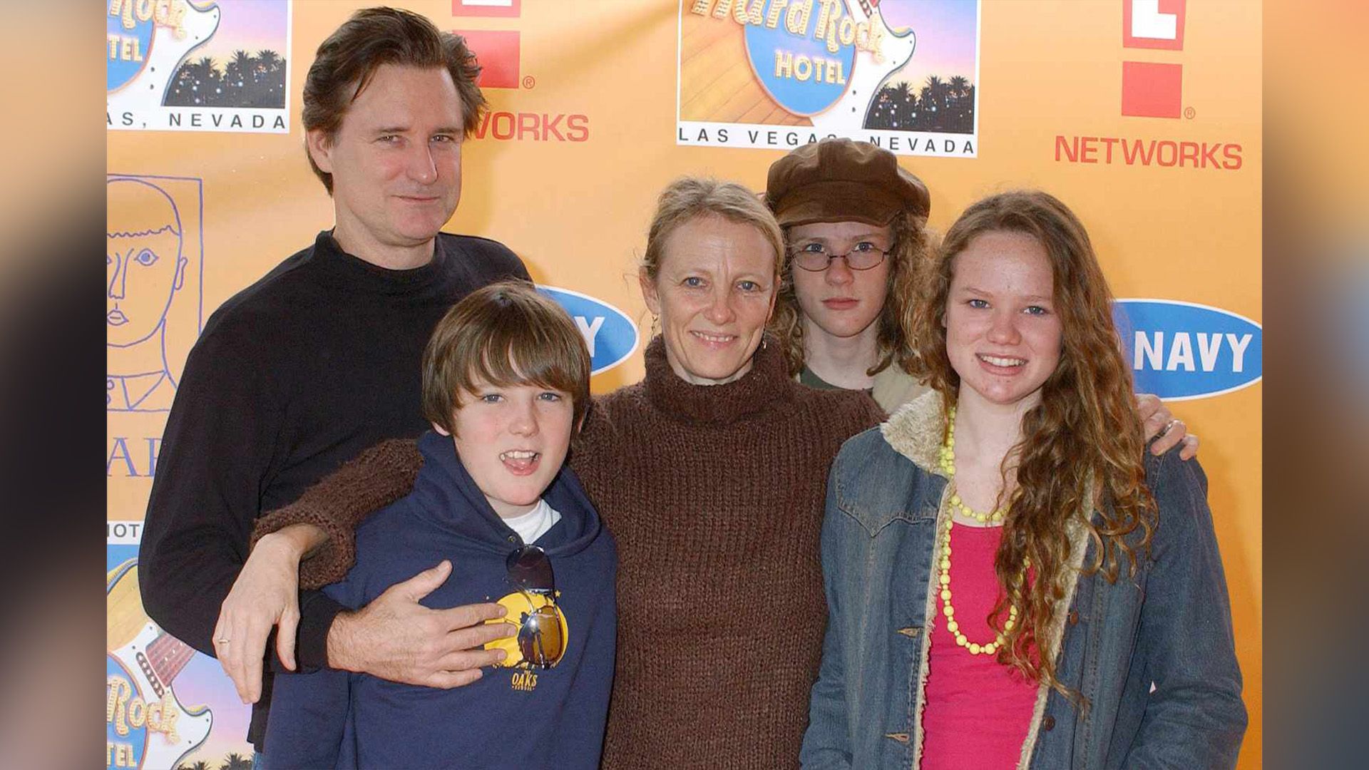 Bill Pullman, Tamara Hurwitz e i loro figli Lewis, Maesa e Jack